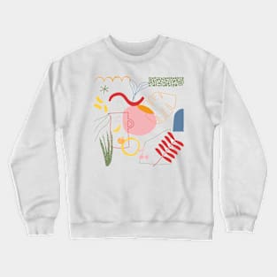 Minimalistic pattern print Crewneck Sweatshirt